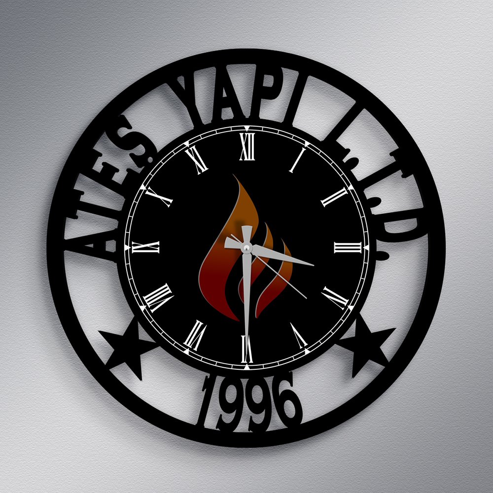 Speciale Corporate Is En Logo Op De Houten Muur Clock-A1