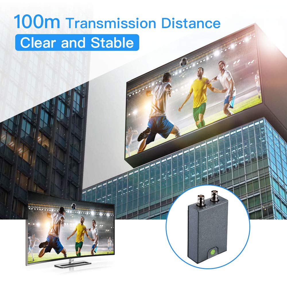 One HDMI in Two SDI Output Converter Micro Converter HDMI SDI Adapter SDI/HD-SDI/3G-SDI Adapter for Camera Home Theater CCTV