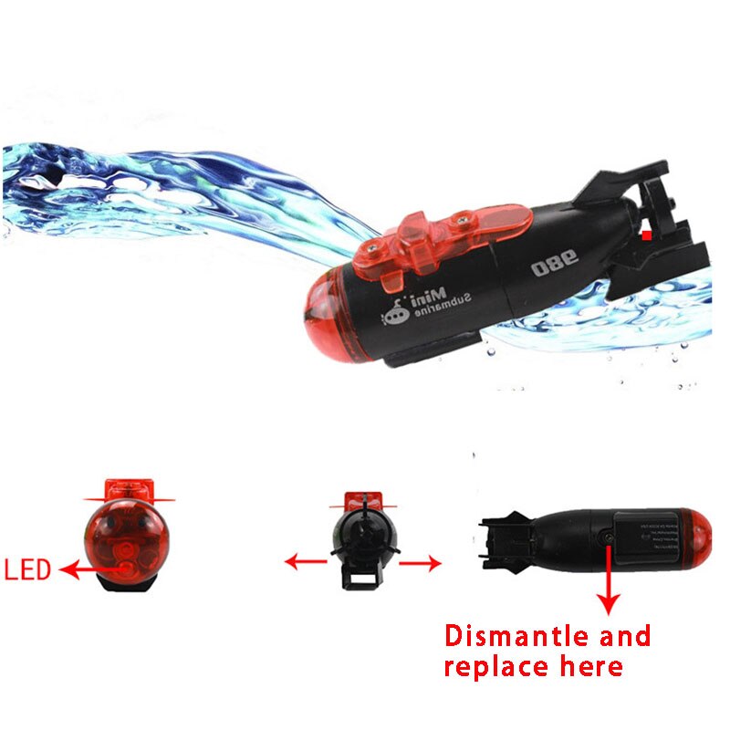 Mini Remote Control Submarine Toy Boat Model Remote Control Boat Children's Novel Underwater Toys