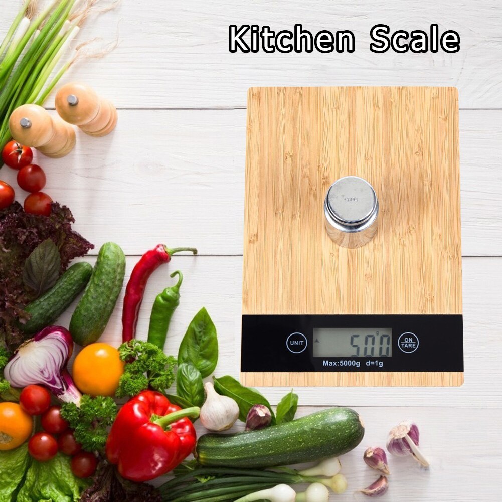 5kg/1g LCD Display Kitchen Electronic Weighing Scale for Food Baking Scale