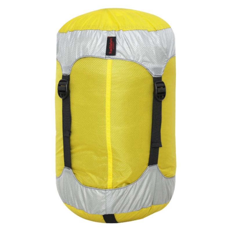 Outdoor Waterproof Compression Stuff Sack Convenient Lightweight Sleeping Bag Storage package For Camping Travel drift Hiking: yellow / L