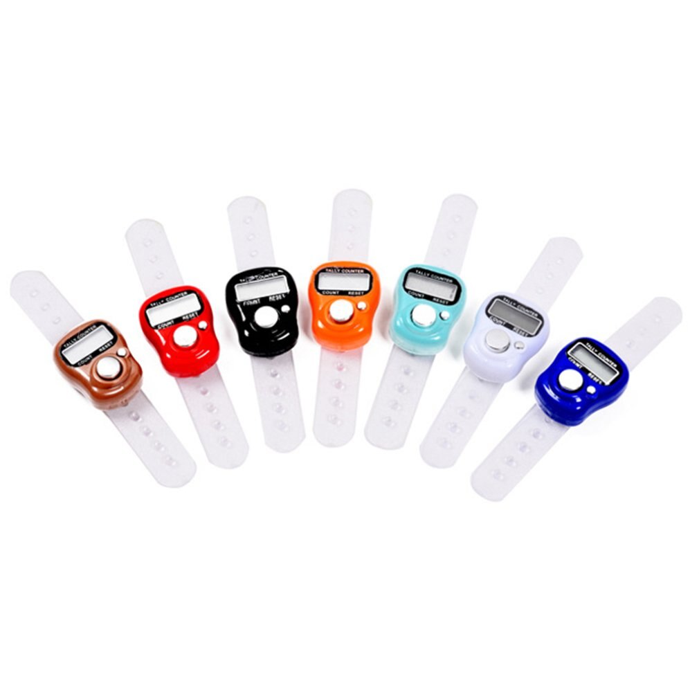 Ring Digital Reminder Counter Mini Portable Electronic Digital Counter Finger Ring With Lcd Point Counter