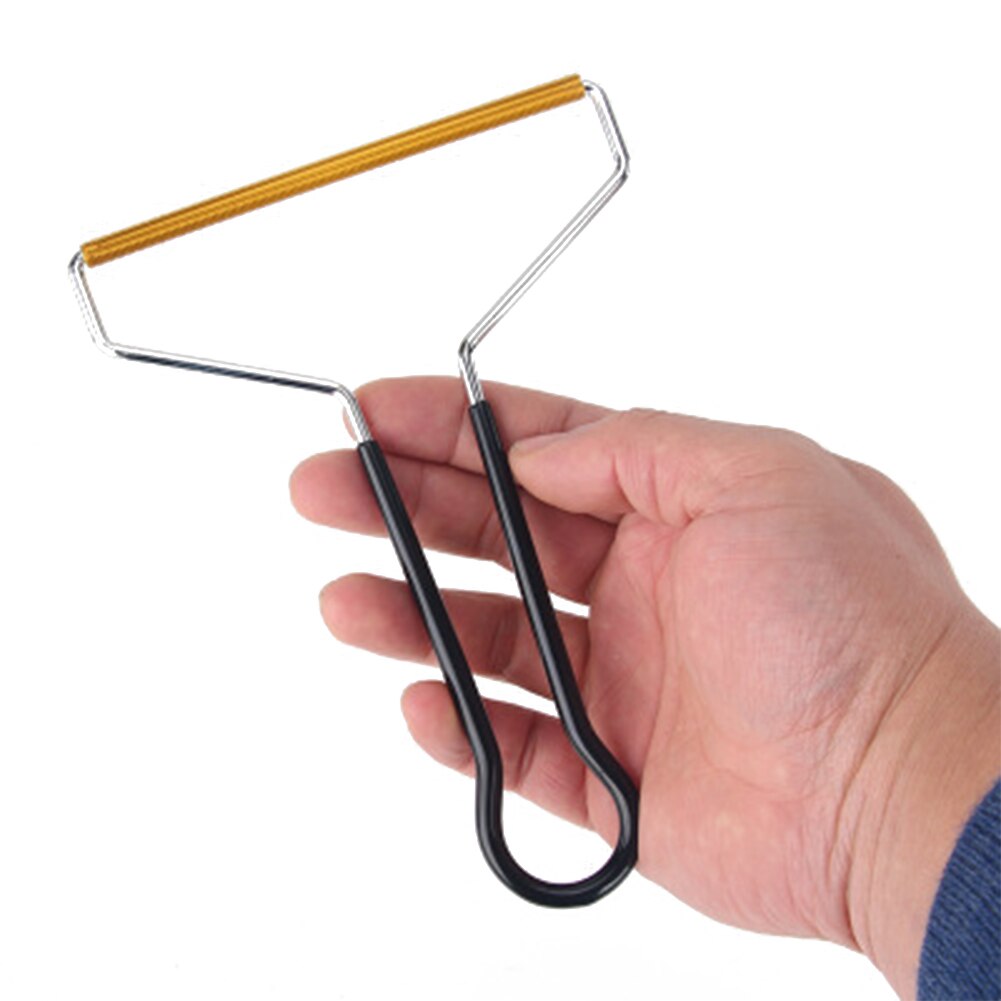 Wool Lint Remover, Small Portable Household Lint Remover for Woolen Overcoats Sweaters: Black