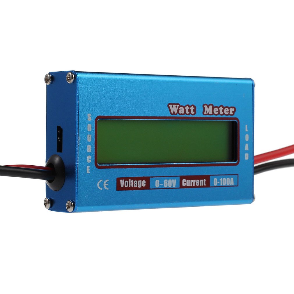 Digital Monitor LCD Watt Meter 60V/100A DC Ammeter High Accuracy RC Battery Amp Analyzer Tool Power Energy Watt Meter