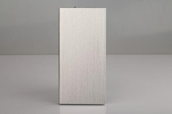potenza Banca 20000mAh sottile USB Powerbank caricabatterie esterno per telefono portatile di grande capacità per iphone Samsung S8 S9: Argento