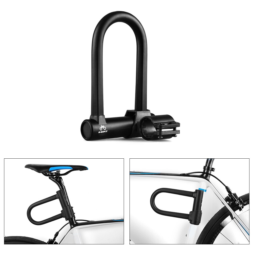 KRASER KR65145B Lucchetto Bici a U, Alta Resistenza, Compatto Cavo