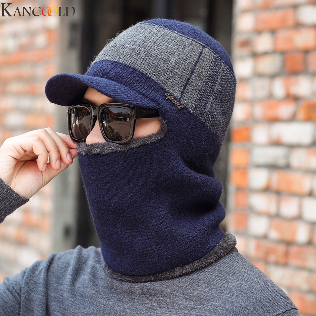 Accglory syksy talvi naiset ulkona pyöräily kylmä kuulosuojaimet talvi nuoriso lämmin huivi yksiosainen villa lippis naamio huivi hattu