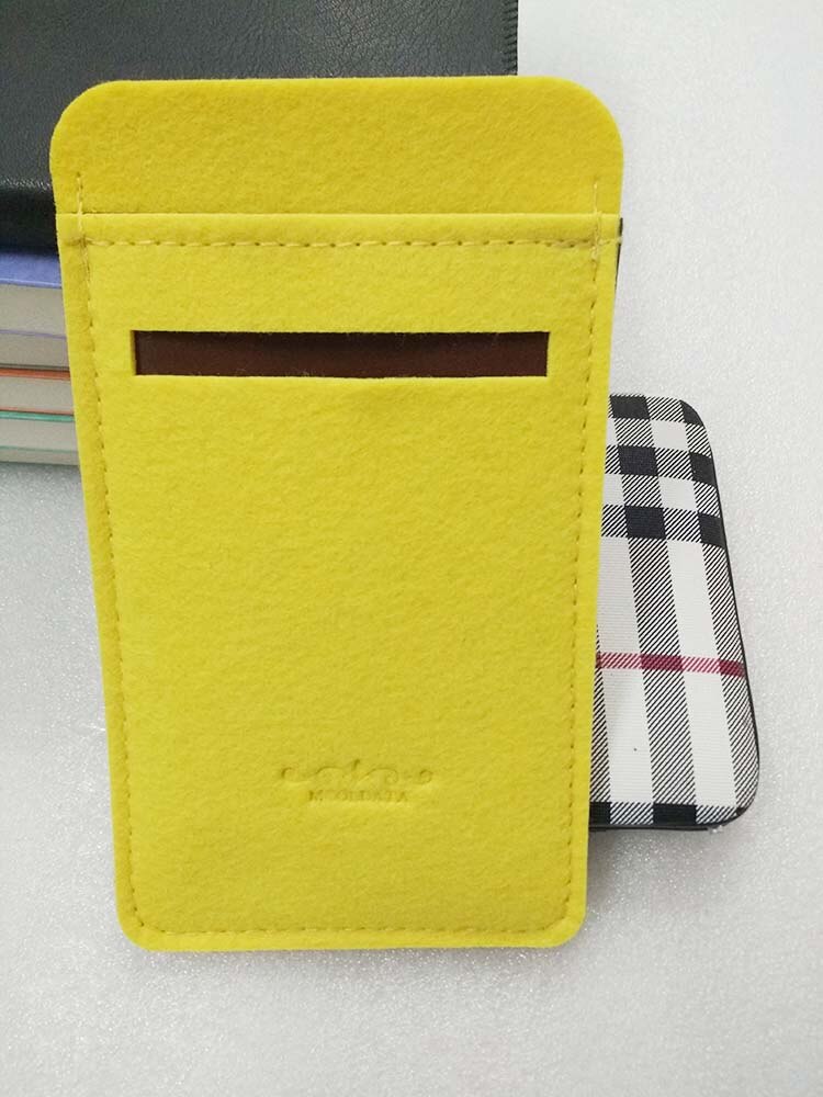 Super Fabric Pouch Xiaomi Power Bank 2 3 10000mAh case Fit For mi 2nd Generation Powerbank cover Polyester Felt protect case: YELLOW