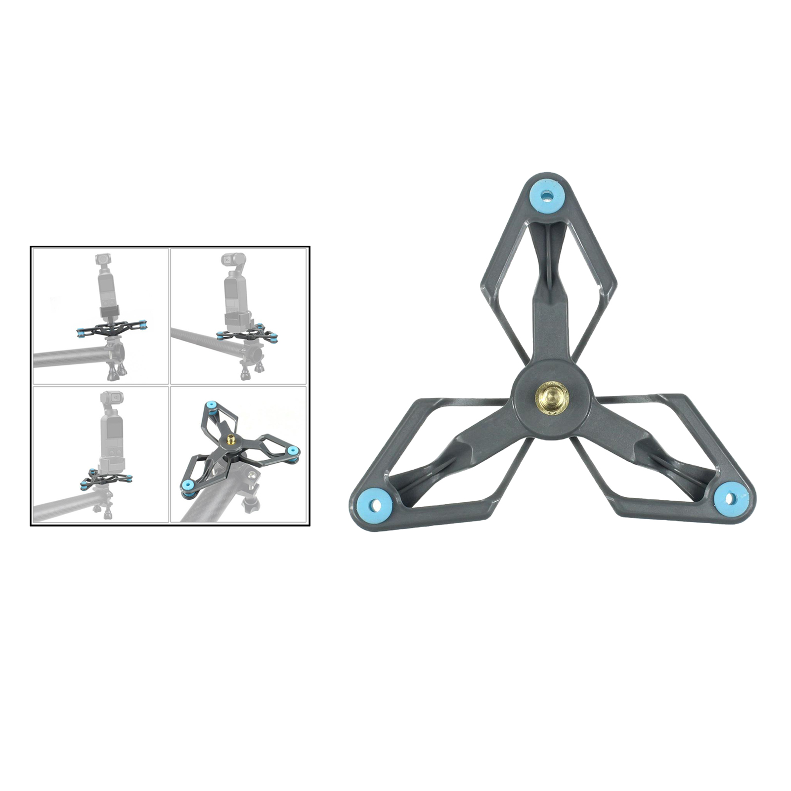 Camera Bike Mount Bicycle Handlebar Fixing Bracket Shock Absorber Vibration Suppressor for DJI Pocket Camera Installing