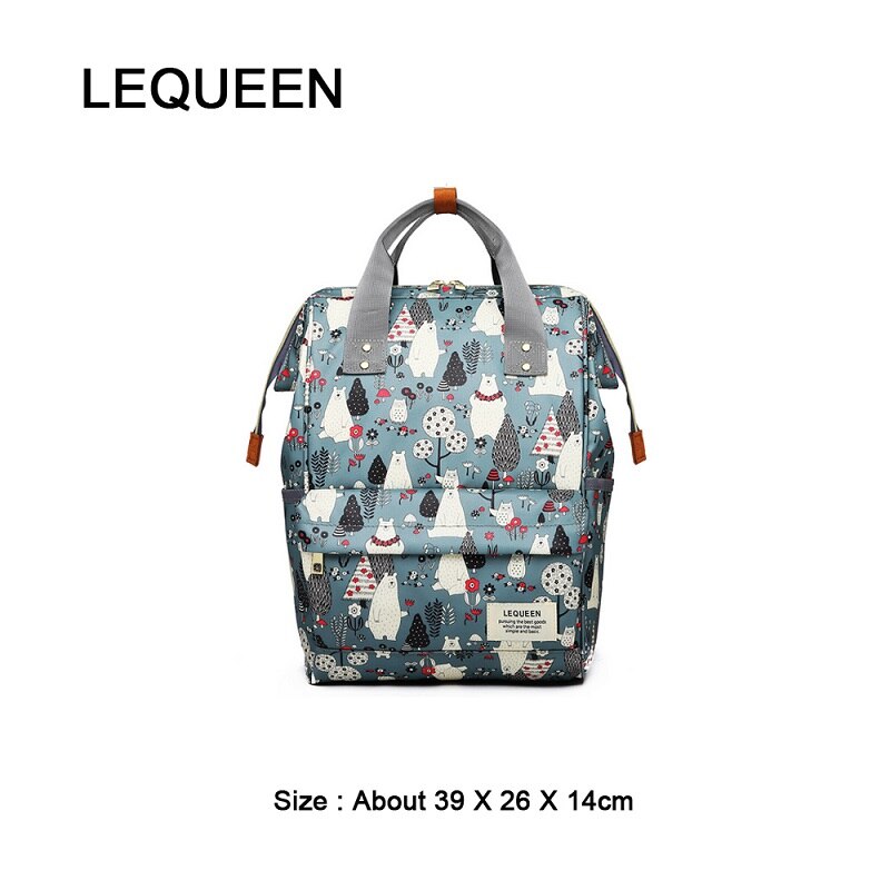 LEQUEEN Diaper Bag Mummy Maternity Nappy Bag Large Capacity Baby Bag for Mo Travel Backpack Desinger bolsa maternid sac bebe
