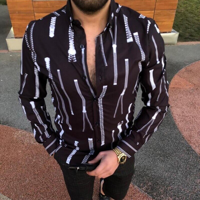 Mannen En Najaar Tops Lange Mouw Heren Shirts Button Up Business Werk Smart Formele Vlakte Jurk Top Casual slim Fit