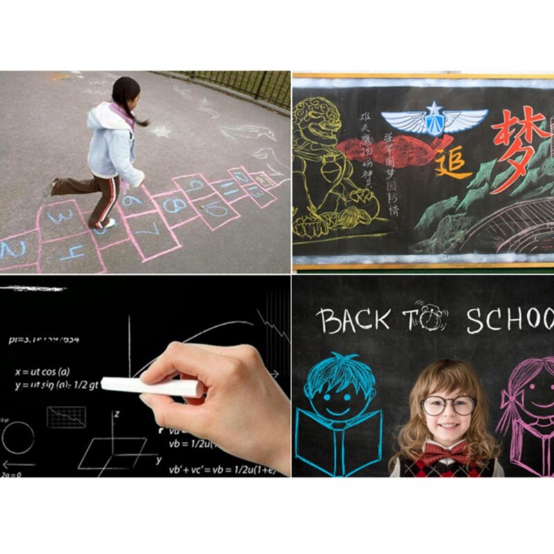 Maling farge kritt lærer tavle kritt graffiti papirvarer 12 stk