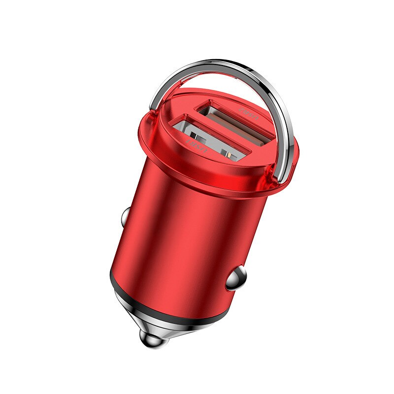 45W Usb Autolader Voor Magsafe Iphone 12 Quick Charge 4.0 3.0 Supercharge Scp Snelle Pd Usb C Draadloze opladen Auto Telefoon Oplader: Red Dual USB
