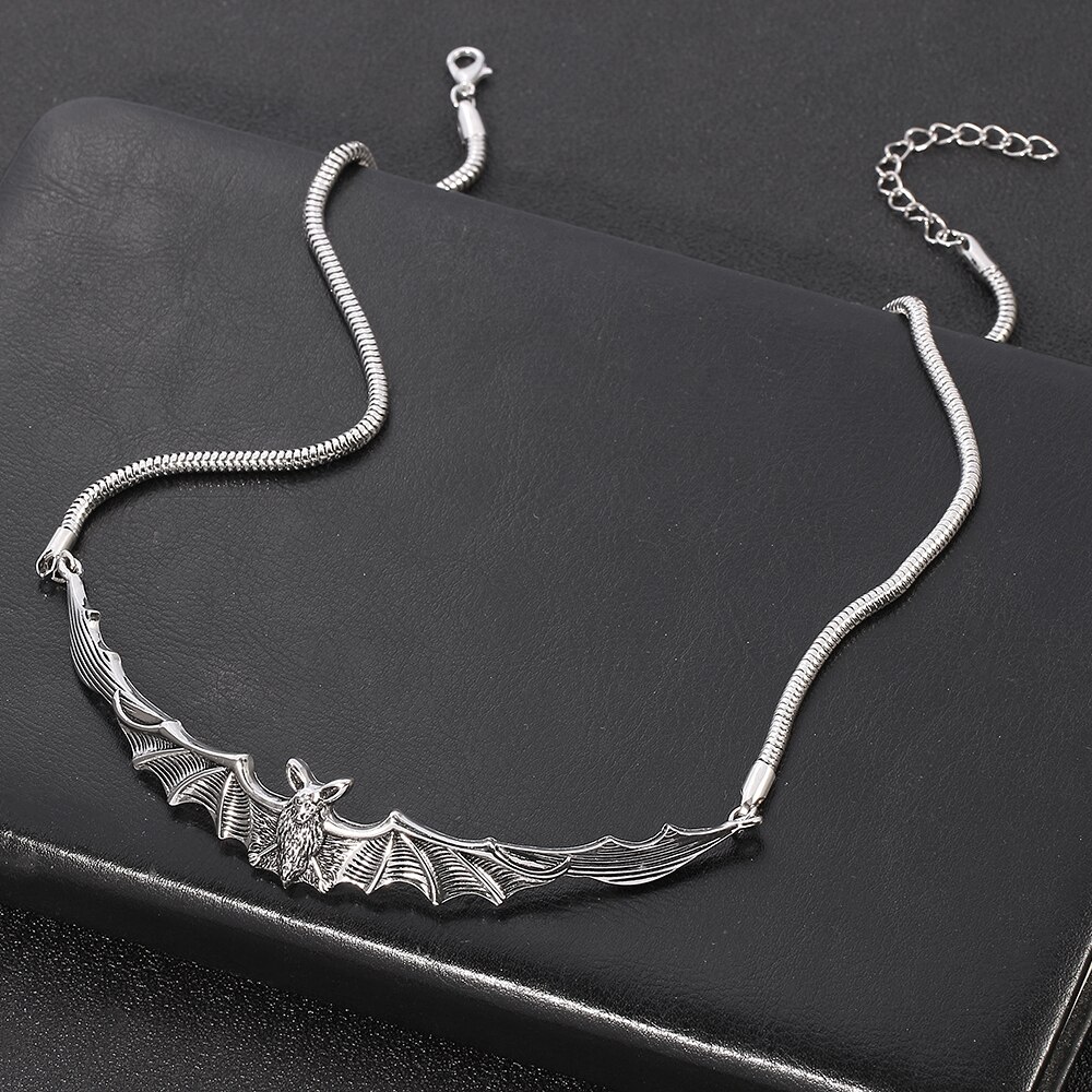 Vintage Fledermaus Choker Halskette Vampire Dunklen Stil Halsband Fledermaus Schmuck Frauen Mädchen Goth Bat Punk Stil männer Schmuck
