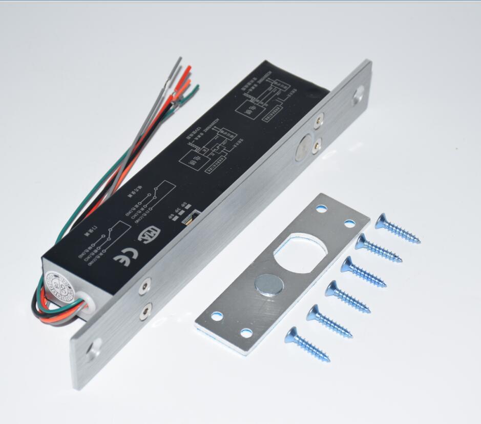 NOor NC with bracket Electric Bolt Glass Door Lock Electronic Lock with time delay For door Access Control Security System