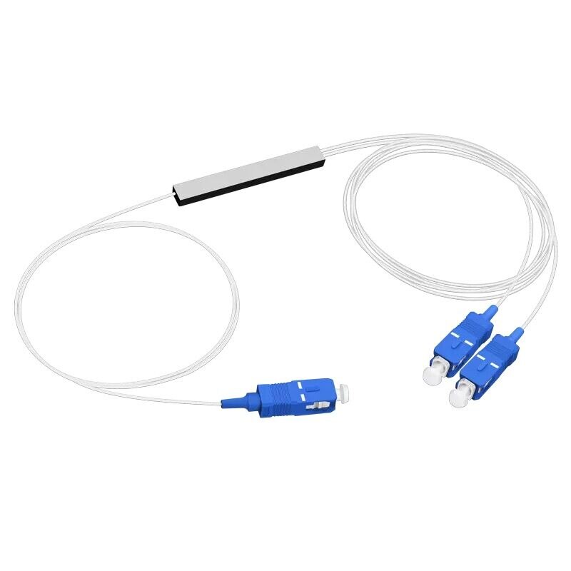 SC UPC Single Mode Fiber Optical FTTH 0.9mm Mini PLC Splitter 1X2 1x4 1X8 16 1X32 SC UPC Single Mode Fiber Optical PLC Splitter