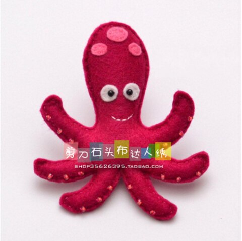 DIY podwodny świat zwierząt morskich zestaw z filcu z włókniny Craft DIY zestaw do szycia materiał Handwork DIY robótki suppli: P
