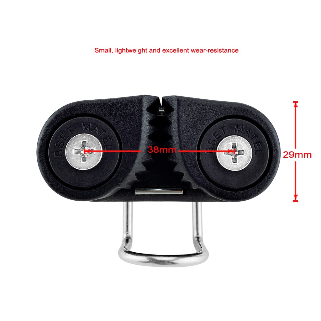 2 uds compuesto de 2 filas Matic rodamiento de taco para leva con líderes anillo equipo Pilates barco entrada rápida de la cuerda de alambre de Fairlead de vela