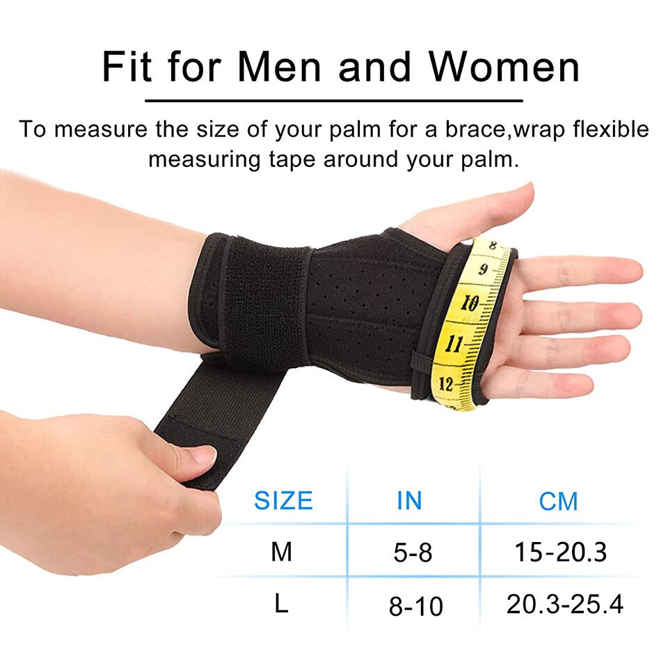 1Pcs Professionele Polssteun Spalk Artritis Band Riem Carpale Tunnel Pols Brace Ademend Verstelbare Polssteun Brace