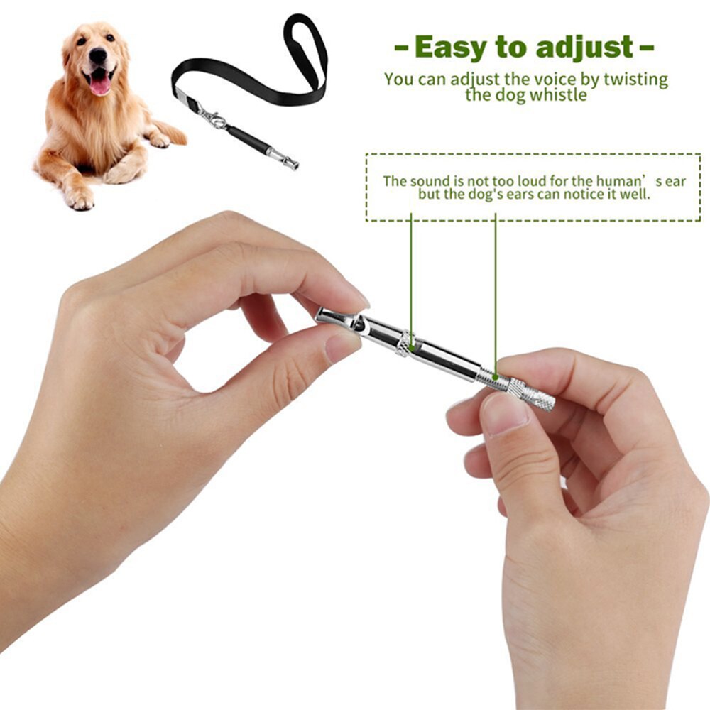 3Pcs Whistle Zwart Duurzaam Portative Praktische Hond Fluitje Met Gratis Lanyard Voor Pet Dog Training Levert Hond Blaf