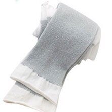 Sommar flickor leggings silver siden barn cropped byxor godis färg leggings för barn 2-10 år kläder: Vit / 9-11t