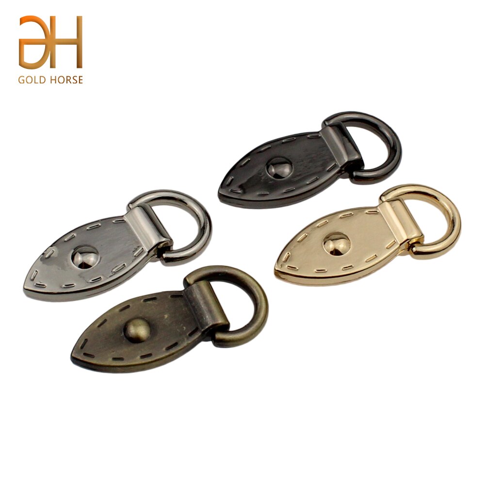 2 stücke Metall Blatt bilden Tasche Anker D-Ring Tasche Stecker Anker Schnallen Mit Schrauben Aufhänger haken Taschen Gürtel Gurt Leder Handwerk