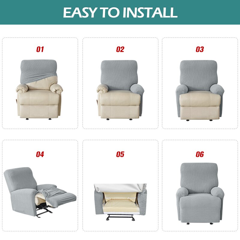 Spring Print Recliner narzuta na sofę s elastyczny fotel Lazy Boy Recliner pokrowce na krzesła antypoślizgowy rozkładany tapczan narzuta na sofę do wystroju domu