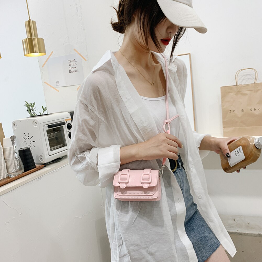 Candy Colored Minimalist Crossbody Pillow Bag