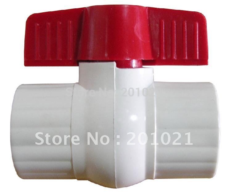 2" Spa Pool Drain Valve 2 Inch PVC Ball Valve-RED: Pool, Spa, Irrigation, Pond, Aquarium, Plumbing