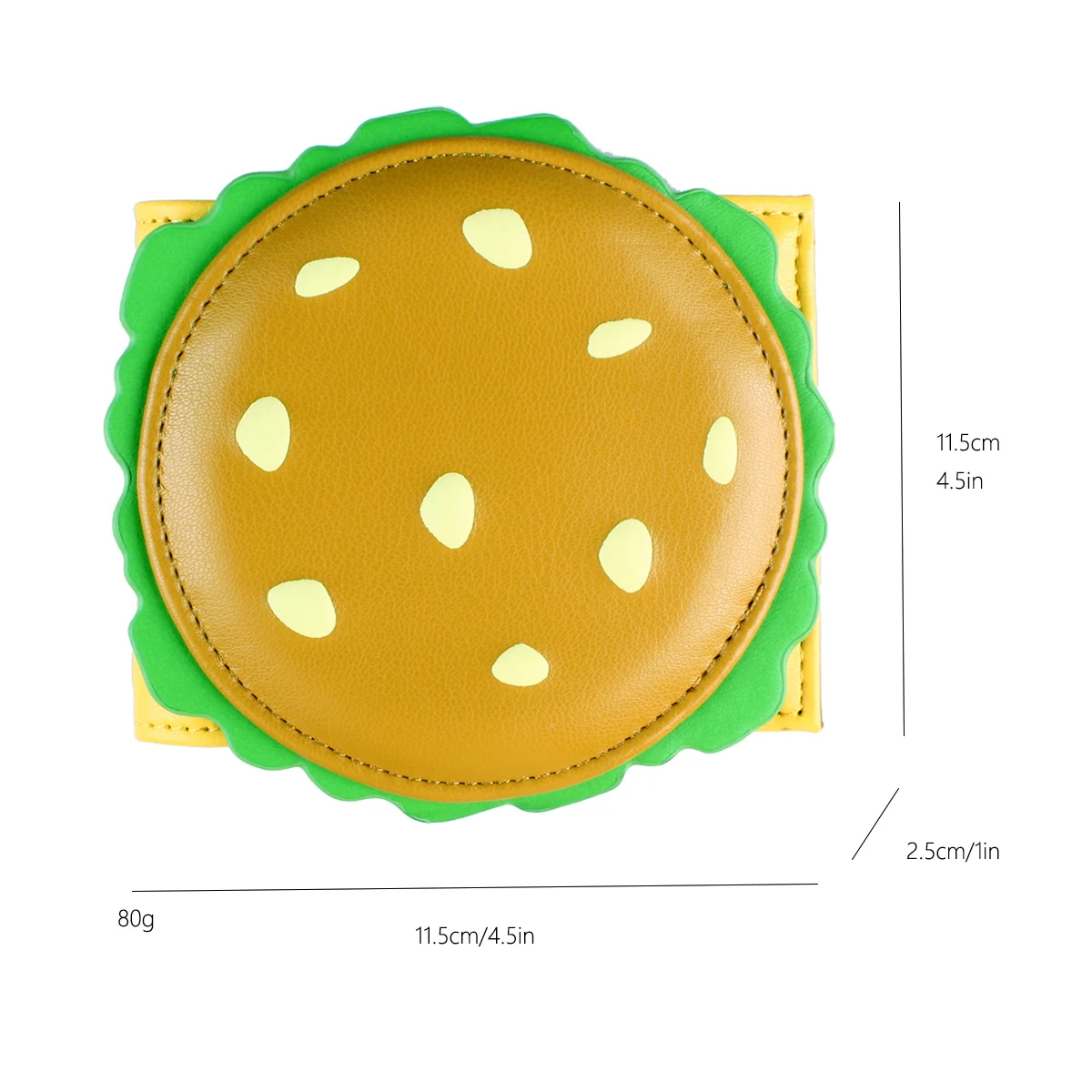 Burger shaped cute women's wallet men's ID card holder a standout item