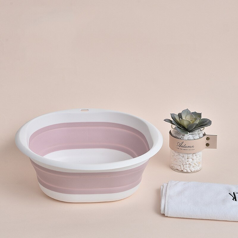 Plastic Folding Basins Portable Wash Basins Folding Laundry Tub Bathroom Kitchen Accessories Travel Folding Wash Basin: B-M