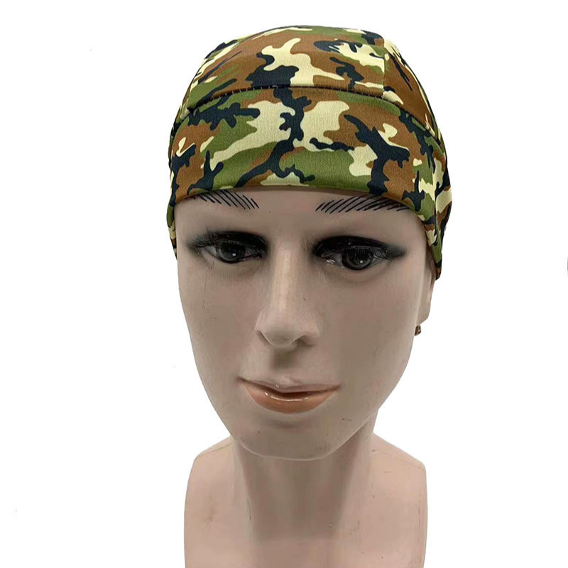 Camouflage Headband Bandana Handkerchief Head Man Pirate Hat Cycling Hood Sun Protection Sports Breathable Printed Headscarf