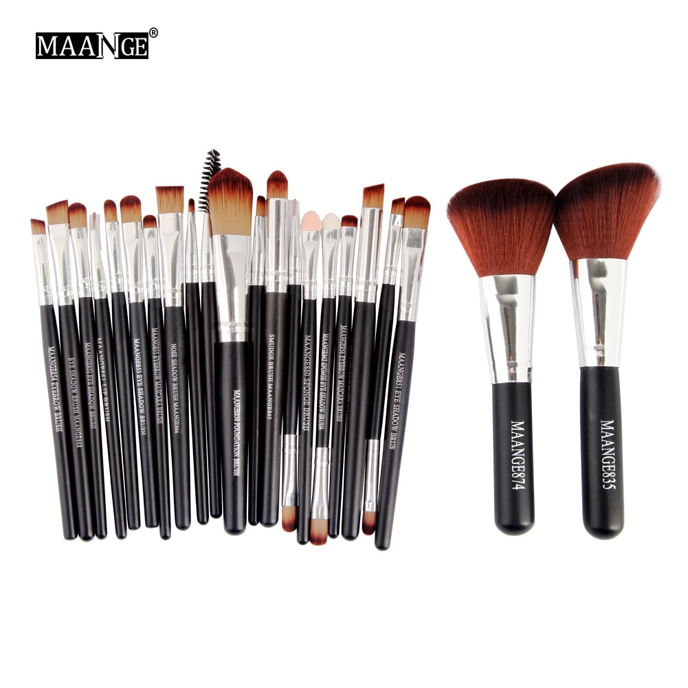 MAANGE 22 unids/set conjunto de brochas de maquillaje cosméticos para sombra de ojos cejas mezcla de bases Blush Beauty Makeup Tool: 05