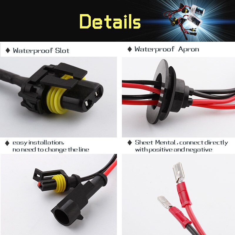 2 stk  h3 xenonpære 55w 3000k 4300k 5000k 6000k 8000k 10000k 12000k autolampe 12v billykter xenon  h3 pærer tåkelys