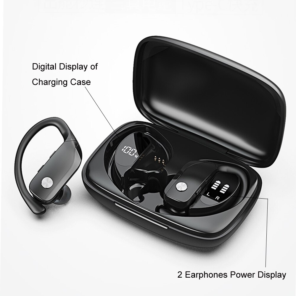 Bluetooth bezdrôtové slúchadlá skutočné bezdrôtové stereo slúchadlá basové slúchadlá handsfree mikrofón slúchadlá mobilného telefónu na športové cvičenie