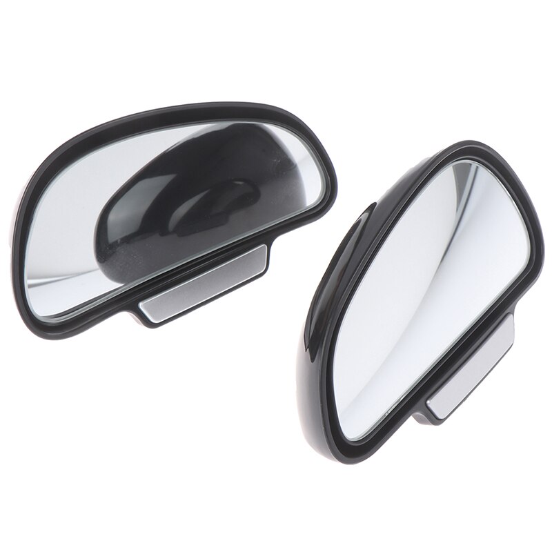 Espejo de coche negro ajustable de 360 grados, espejos retrovisores laterales anchos, forma de cierre de punto ciego para espejo retrovisor auxiliar para estacionar