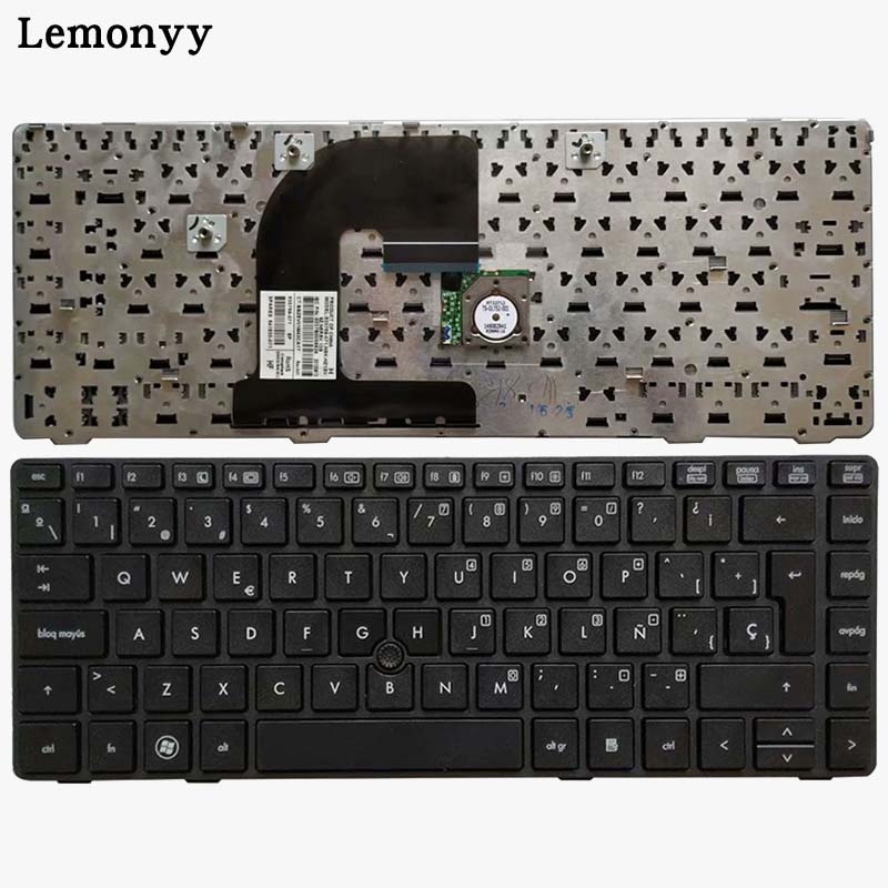 Teclado español para portátil HP EliteBook 8470B, 8470P, 8470, 8460, 8460p, 8460w, ProBook 6460, 6460b, 6470, con marco/palo de punto,