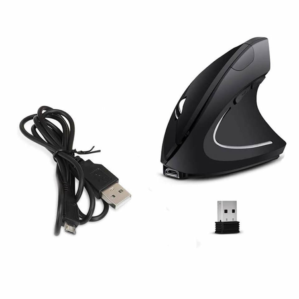 Vertical Ergonomic Gaming Mouse Wireless Rechargeable Gamer Mause Kit Optical 2.4G Mouse Computer PC Laptop Desktop USB Mice: Default Title