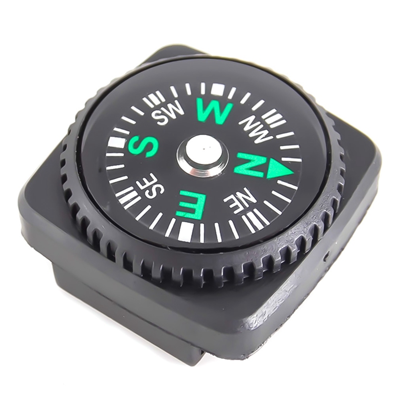 Waterdicht Kompas Met Holster Horloge Band Paracord Armband Navigatie Black Camping Wandelen Emergency Survival Toegang