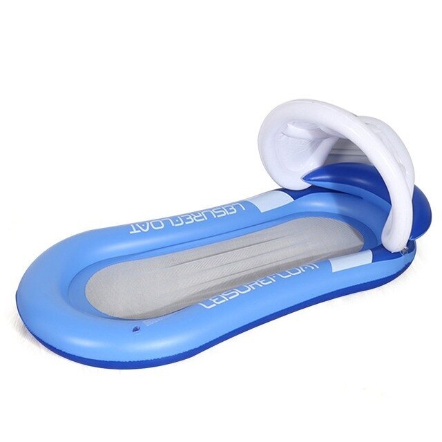 Tragbare Aufblasbare Bett Aufblasbare Floß Spielzeug Spiel PVC 155 75cm Erhalten Komfortable Wasser Spaß Netz Liegen Bett Spielzeug Art Erwachsene: Licht Grau