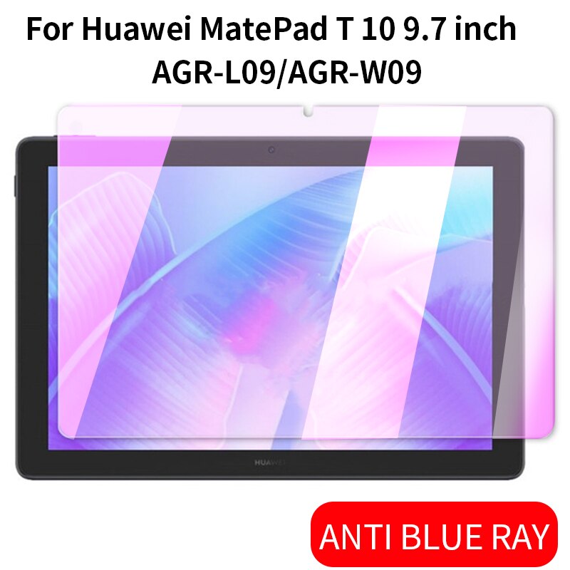 Tempered Glass For Huawei MatePad Pro 10.8 10.4 Inch Protective Glass For Mate Pad M6 8.4 V6 T10 T10S 10 Tablet Screen Portector: MATEPad T10 9.7 Blue