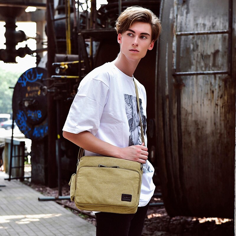 Multifunction Canvas Men Bags For Teenager Male Mochila Leisure Shoulder Bags Men Travel Bags 8 Color Bags