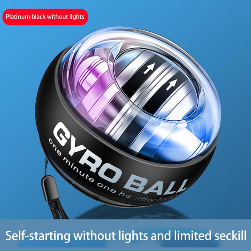 Led Gyroscopische Powerball Autostart Bereik Gyro Power Pols Bal Arm Hand Spier Force Trainer Fitness Power Polsen Bal Apparatuur: Black