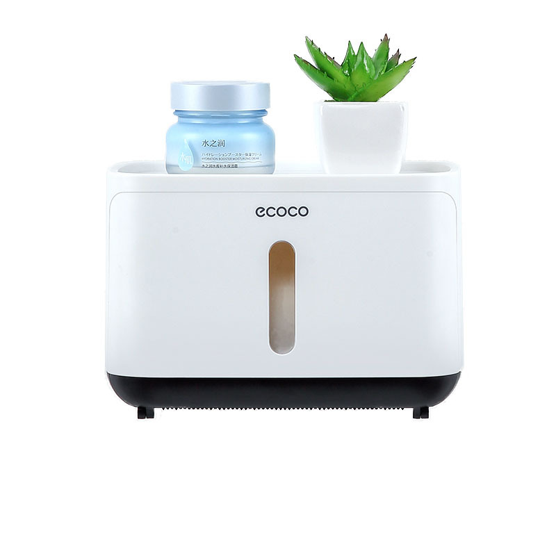 Wall Mounted Toilet Paper Box Tray Roll Paper Storage Box Waterproof Toilet Paper Holder Storage Box Bathroom Accessories