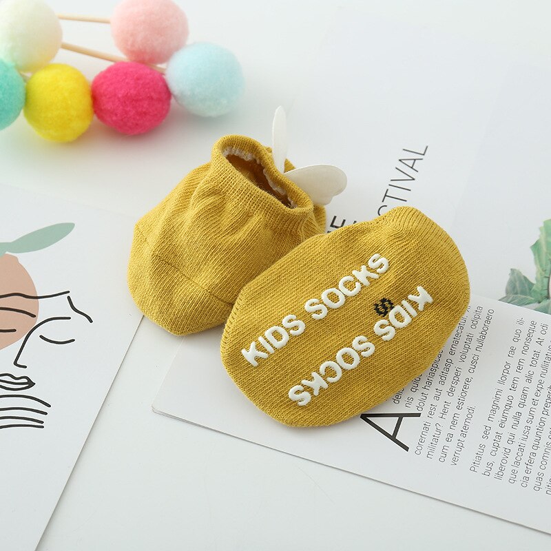 Calzini estivi per bambini calzini corti per bambina in morbido cotone per bambini con suola in gomma calzini antiscivolo per bambini
