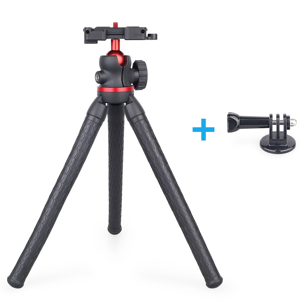 Ulanzi MT-11 elastyczny statyw trójnożny do DSLR Smartphone 2 w 1 statyw przedłużyć 1/4 ''śruba do Magic Arm światło Led do kamery: MT-11 W  Gopro adapt