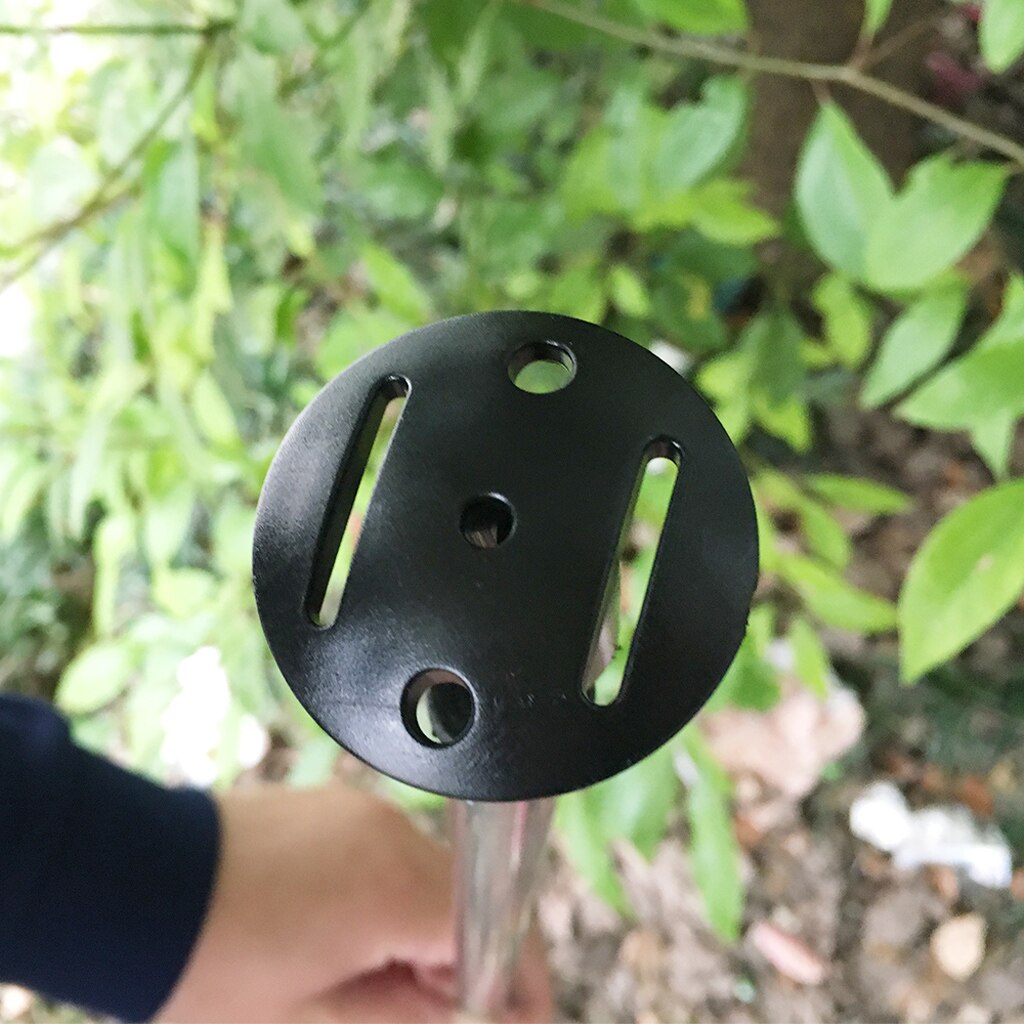 5pcs Black Trekking Pole Walking Stick Cane Tips Cap Protector Tent Prop Top Cap