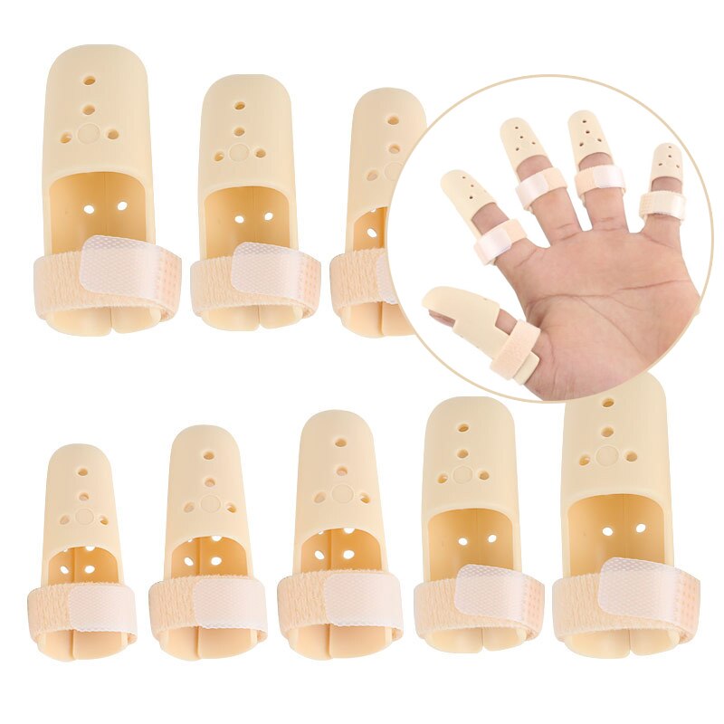 1/2/5Pcs Convenient Adjustable Finger Joint Support Orthosis Finger Fixed Splint Orthodontic Device Protector Finger Care Tool