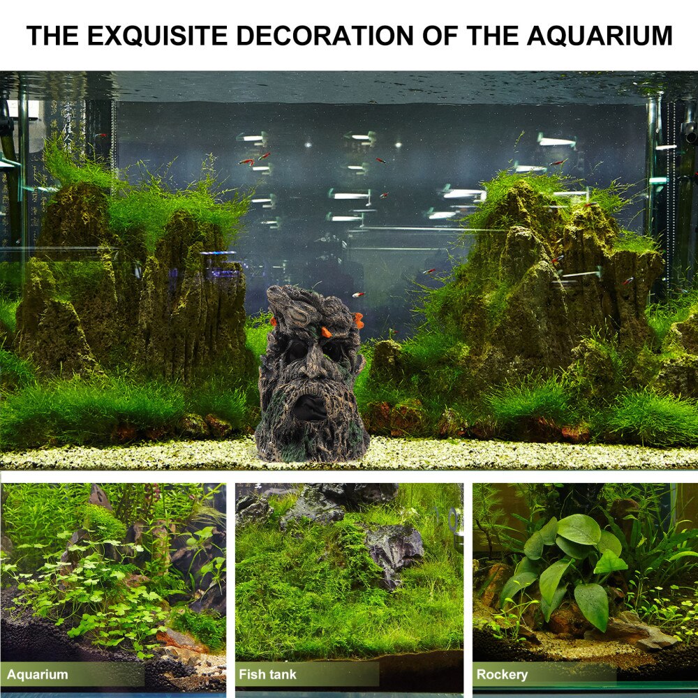 Reptile Terrarium Habitat Trunk Old Man Dragon Beard Cage Hideout Landscape