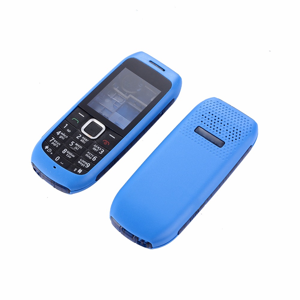 Para Nokia 1616 funda de teléfono frontal + Medio + cubierta trasera + teclado inglés y ruso + herramientas